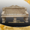 garden decoration carved yellow stone statue of large chair for sale